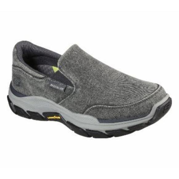 Skechers Men's Respected-Fallston Canvas Slip On,Charcoal 11M US - Picture 1 of 1